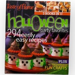 Taste of Home Halloween Party Favorites Cookbook Recipes Crafts 3-in-1 Book